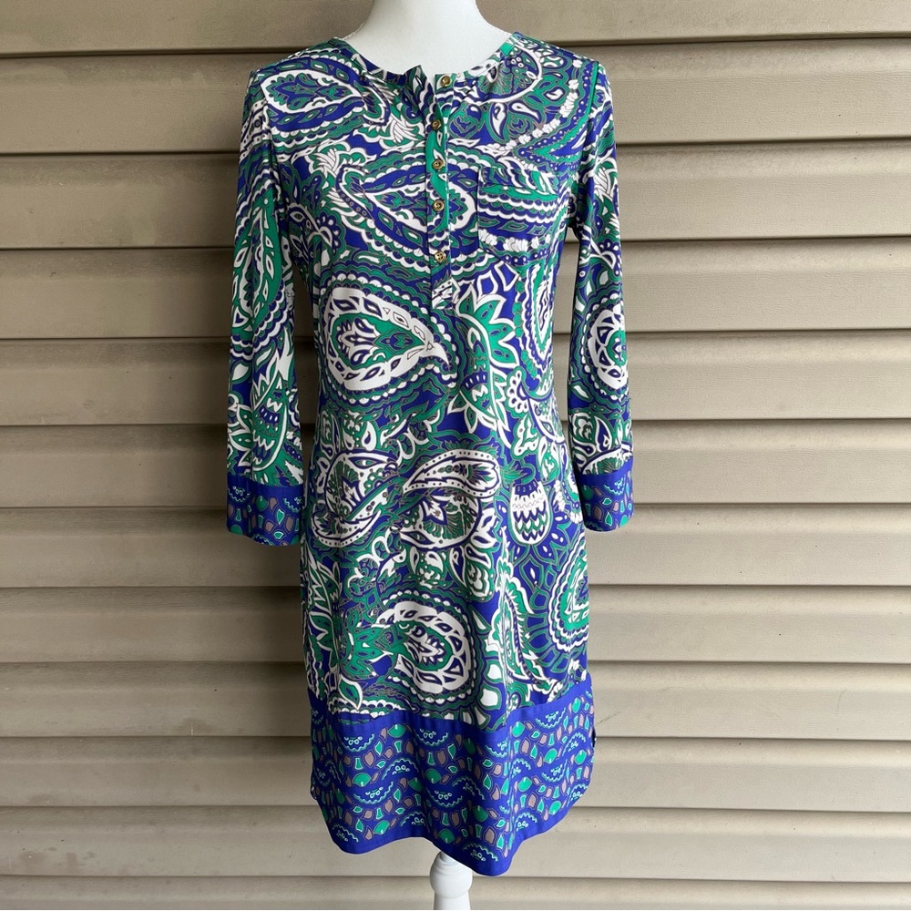 •Ali Ro• Paisley Patterned Shift Dress - Size 6